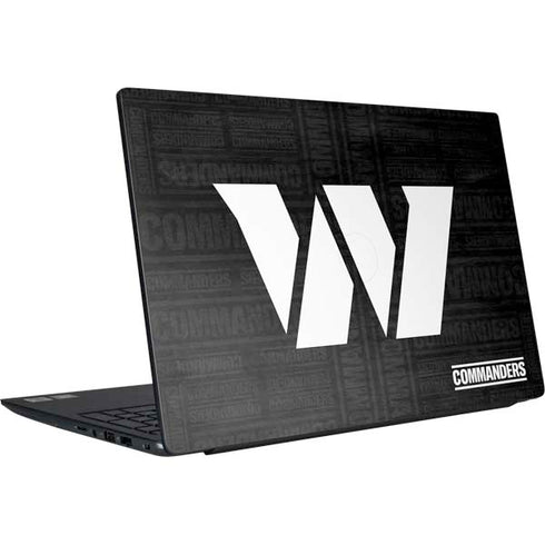 NFL Washington Commanders Black and White Dell Vostro Skin